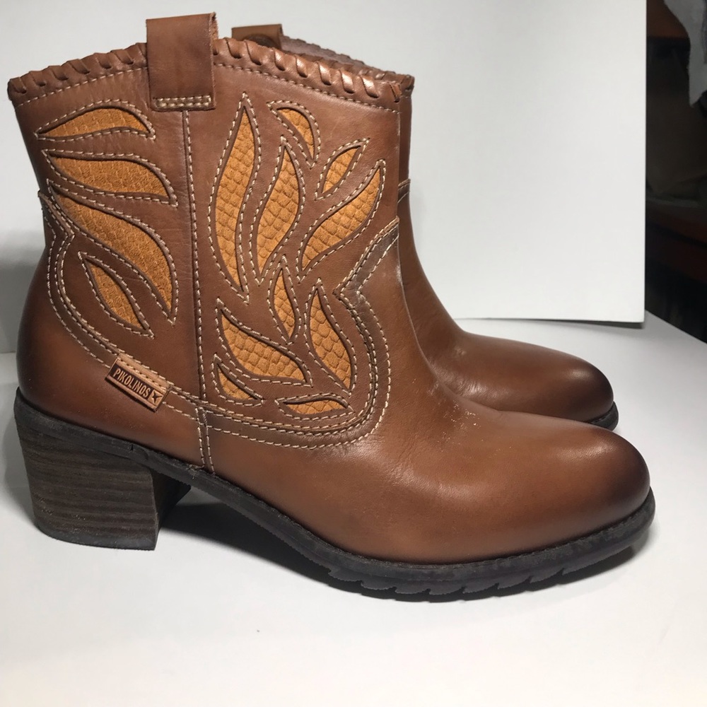 Pikolinos NWB Brown Leather Ankle Boot W39/8.5